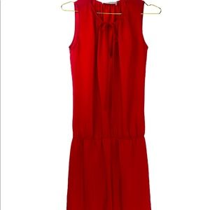Amanda Uprichard Red Silk Dress Sz P/Xs